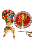 Lord Krishna Laddu Gopal Vagha - Exquisite Handmade Red Outfit